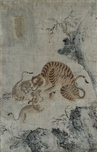 Famiglia di tigri da Korea
